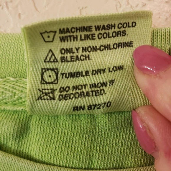 Women's Lime Green Colorful Fish Embroidered Sweatshirt Sz Small - Picture 3 of 7